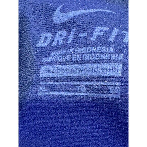 Nike Men’s Long Sleeve Dri Fit Quarter Zip Pullover Xl Navy Eagle Embroidery - Picture 4 of 13